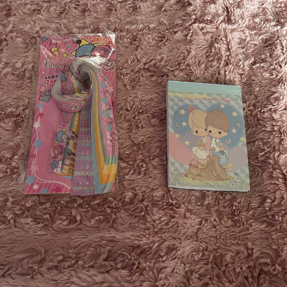 LITTLE TWIN STARS ORIGAMI PAPER/ MINI NOTE PAD